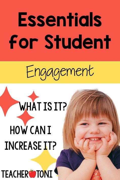 Are your students engaged? How can you tell? How can you make them more engaged? Here are five concrete, actionable strategies you can start using today in YOUR classroom. #engagement #primary #kindergarten #teaching #whatisengagement Kindergarten Engagement Strategies, Sight Word Songs, Student Engagement Strategies, Classroom Engagement, Classroom Management Elementary, First Grade Lessons, Rainbow Words, Engagement Strategies, Teaching Techniques