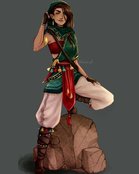 Dnd Monk Female, Rogue Dnd Outfit, Rogue Clothes, Rouge Outfits Dnd, Dnd Desert Character, Dnd Rogue Outfit, Dnd Outfits Inspiration, Phantom Rogue, Rogue Outfit