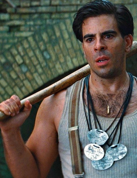 Eli Roth - Donny "Bear Jew" Donowitz - Inglourious Basterds Jew Tattoo, Donny Donowitz, Eli Roth, Inglorious Basterds, Hans Landa, Quentin Tarantino Movies, Tarantino Films, Inglourious Basterds, Jackie Brown