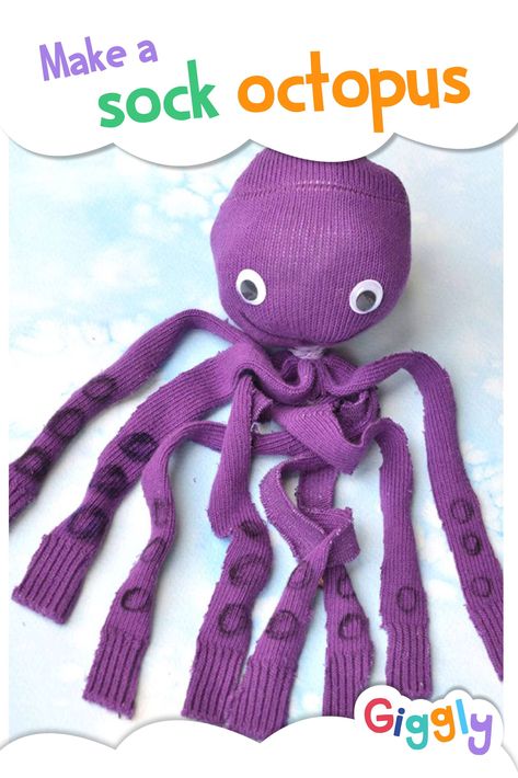 Sock Octopus, Bluey Toys, Octopus Crafts, Diy Sewing Gifts, Gift Bags Diy, Fabric Christmas Ornaments Diy, Folded Fabric Ornaments, Folded Fabric, Sock Crafts