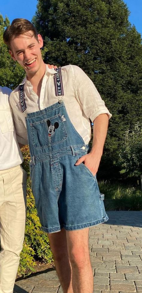 Overall Shorts Outfit Men, Mens Overalls Shorts, Overalls Shorts Outfit, Overall Men, Mens Overalls, Shorts Outfit, Bib Overalls, Clothing Inspiration, Dungarees