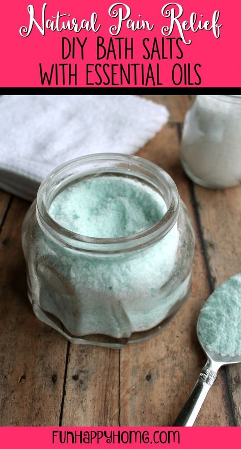 Sore Muscles Bath Soak, Diy Bath Salts With Essential Oils, Oils For Pain Relief, Diy Bath Salts, Bath Salts Recipe, Bath Salts Diy, Essential Oils For Colds, Essential Oils For Pain, Bath Recipes