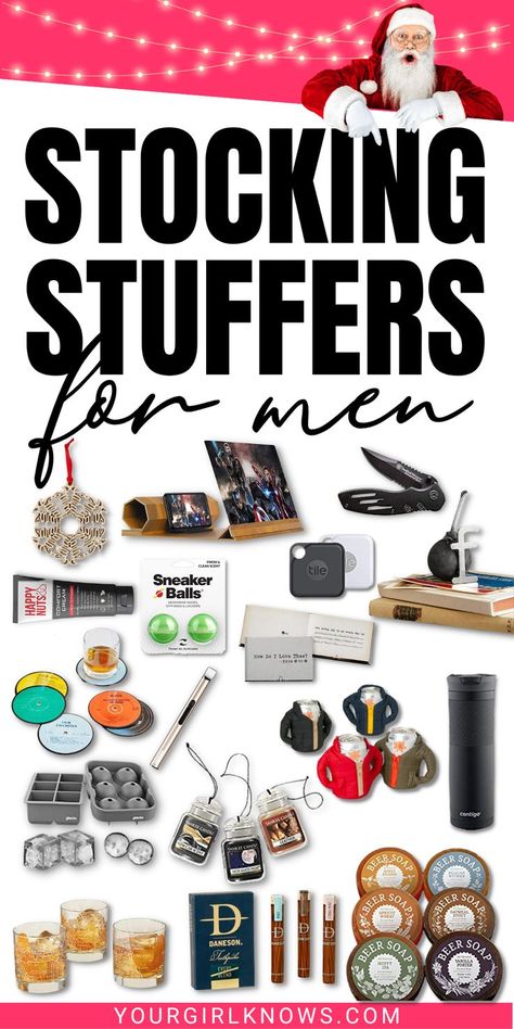 There's no need to panic over what to put in your man's stocking this year. We've got you covered with the best stocking stuffers for men. From gadgets and gizmos, to clothes and accessories, we've got something for everyone on your list! So don't wait, start shopping now! Cheap Stocking Stuffers For Men, Christmas Stocking Stuffers For Men, Best Stocking Stuffers For Men, Husband Stocking Stuffers, Stocking Stuffer Ideas For Kids, Men Stocking Stuffers, Boyfriend Stocking Stuffers, Stocking Fillers For Men, Cheap Stocking Stuffers