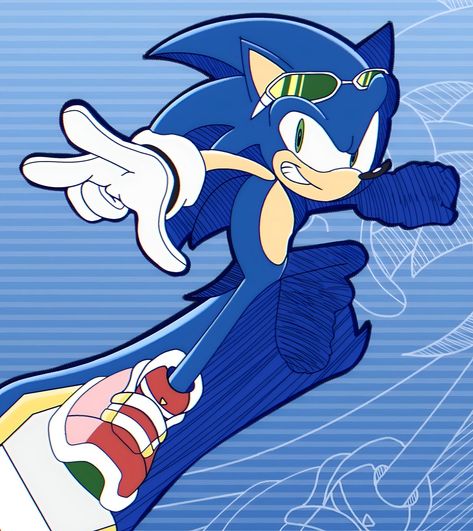 Sonic Riders Fanart, Sonic Pfp, Sonic Riders, Scenecore Art, Shadow Riders, Sonic Hedgehog, Speed Of Sound, Sonic 3, Sonic Franchise