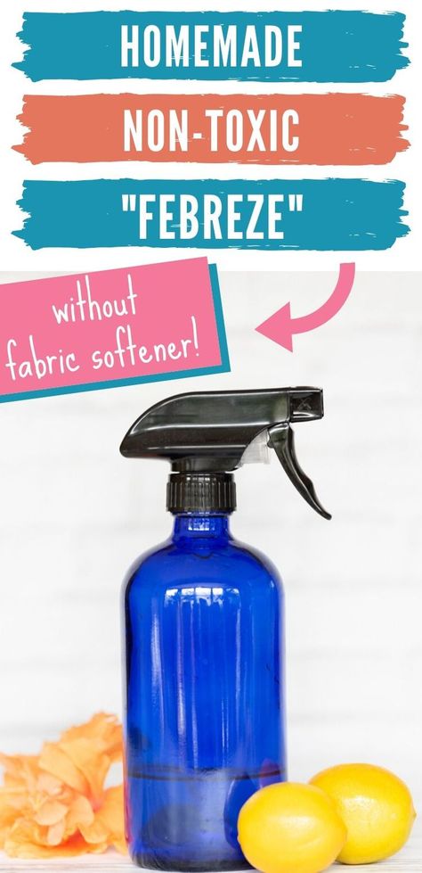 Fabric Spray Diy, Diy Fabric Refresher Spray, Diy Carpet Powder, Febreze Recipe, Fabric Refresher Spray, Febreze Spray, Diy Febreze, Homemade Febreze, Diy Fabric Softener