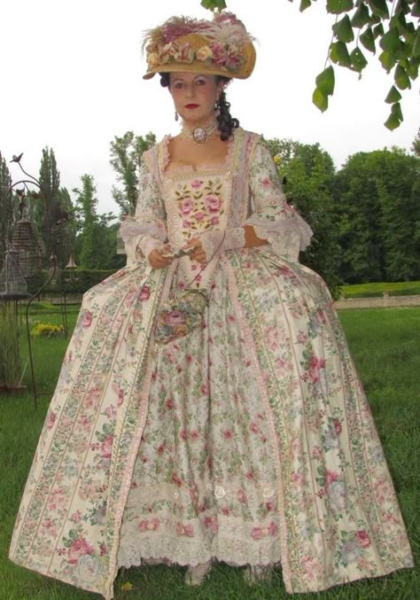 1800 Dresses, 1700s Dresses, 18th Century Hats, French Dresses, 18th Century Gown, 18th Century Dresses, Rococo Era, Rococo Dress, 18th Century Dress