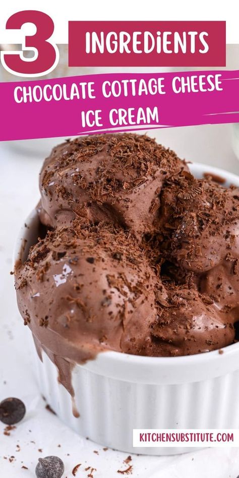 Enjoy this healthy and easy chocolate cottage cheese ice cream recipe, a perfect keto-friendly dessert idea. This snack is low in calories and high in protein, making it a great addition to your healthy eating plan. Save this pin to keep this delicious and nutritious dessert recipe at your fingertips! Healthy Gut Friendly Desserts, Chia Seed Ice Cream, Keto Dessert Cottage Cheese, Diy Protein Ice Cream, Cottage Cheese Ice Cream Peanut Butter, Easy Cottage Cheese Dessert, Cottage Cheese Chocolate Ice Cream, Chocolate Cottage Cheese Ice Cream, Keto Cottage Cheese Ice Cream