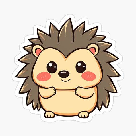 Get my art printed on awesome products. Support me at Redbubble #RBandME: https://www.redbubble.com/i/sticker/Cute-hedgehog-by-Irina2d/165448842.EJUG5?asc=u Hedgehog Sticker, Cute Hedgehog, My Art, Awesome Products, Art Prints, For Sale, Art