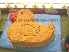 Awesome DIY Birthday Cake Ideas for the Homemade Cake Decorating Enthusiast Kid Birthday Cake, Rubber Duck Cake, Ducky Cake, Rubber Ducky Cake, Rubber Ducky Party, Rubber Ducky Birthday, Birthday Cake Designs, Duck Cake, Diy Birthday Cake