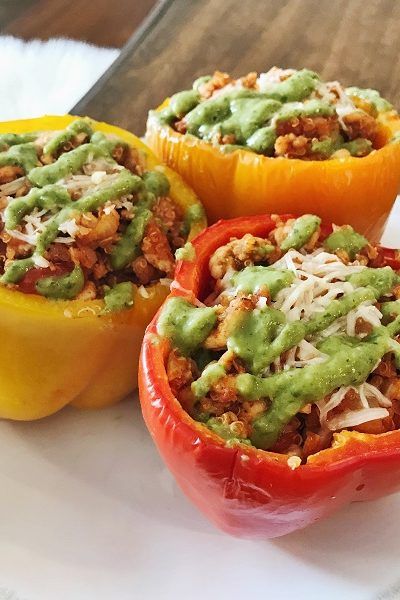 @broccyourbody - Page 31 of 39 - Healthy Food. Easy Recipes. Simple Ingredients. Stuffed Bell Peppers Turkey, Turkey Stuffed Bell Peppers, Quinoa Stuffed Bell Peppers, Brocc Your Body, Mspi Recipes, Turkey Quinoa, Dinner Sides, Trader Joe, Looks Yummy