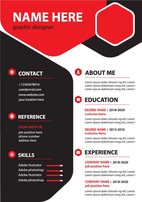 Creative Modern Resume CV Template Design#pikbest#Templates#Others Modern Cv Template Free, Cv Design Template Free, Graphic Designer Resume Template, Best Cv Template, Graphic Design Cv, Cv Design Template, Certificate Format, Modern Cv Template, Cv Examples