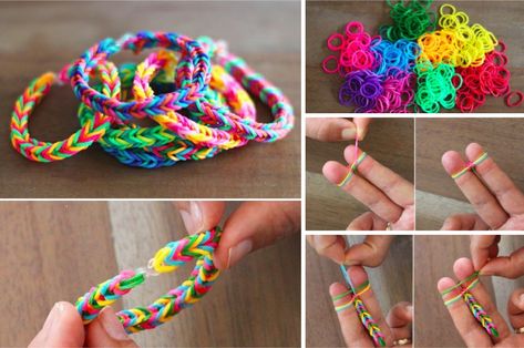 Rainbow Loom, Rope Bracelet, Loom, Crochet Necklace, Crafts For Kids, Bracelet, Crochet