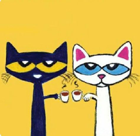 Pete The Cat Profile Picture, Callie Pete The Cat, Pete The Cat Fanart, Pete The Cat And Callie, Pete And Callie, Matching Pfp Fall, Pete The Cat Art, Parking Lot Painting, Pete The Cat