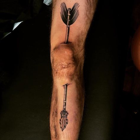 Skyrim Tattoo, Terrible Tattoos, Shin Tattoo, Gamer Tattoos, Brother Tattoos, Scar Tattoo, Half Sleeve Tattoos For Guys, Leg Tattoo Men, Weird Tattoos