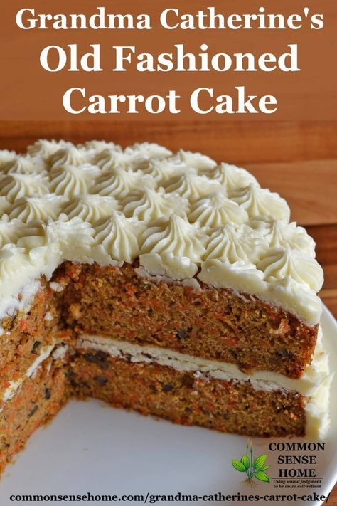 Old Fashioned Carrot Cake Recipe, Recipe With Cream Cheese, Carrot Cake With Cream Cheese, Cake With Cream Cheese Frosting, Cake Recipes From Scratch, Salty Cake, Carrot Cake Recipe, Cream Cheese Recipes, With Cream Cheese Frosting