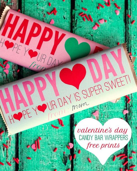 25 Free Valentine's Day Printables Hershey Bar Valentine, Valentines Candy Bar, Free Printable Candy Bar Wrappers, Valentines Candy Bar Wrappers, Valentine's Printables, Diy Candy Bar, Chocolate Hershey, Sweetheart Candy, Candy Bar Wrapper Template