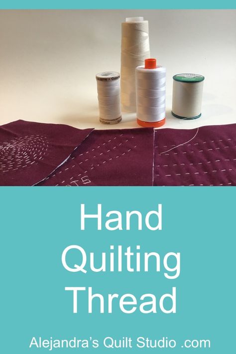 How To Hand Quilt, Hand Quilting Technique, Patchwork Tutorial, Quilting 101, Mercerized Cotton Yarn, Start Quilting, Quilting Thread, Sewing Stitches, Quilting Studio