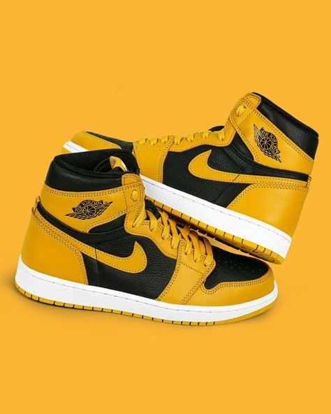 Jordan 1 Yellow And Black, Black And Yellow Outfit Men, Jordan Nike Air, Jordans Sneakers Outfit, Air Jordan Nike, Sneakers Outfit Casual, Sneakers Jordan, Cheap Jordan Shoes, Yellow Nikes