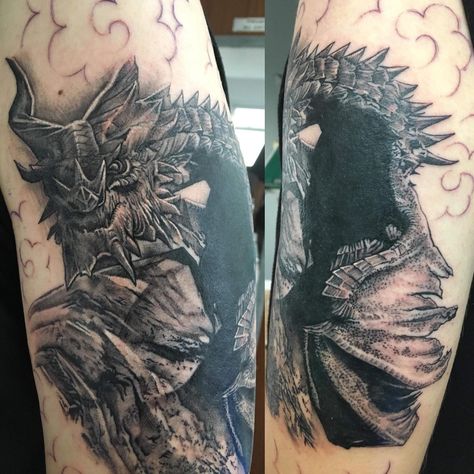 Parthurnaax Skyrim Tattoo, Paarthurnax Skyrim Tattoo, Kh Tattoo, Skyrim Tattoo, Dragon Sleeve, Dragon Sleeve Tattoos, Leg Tattoo, New Tattoo, Elder Scrolls