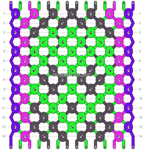 Normal pattern #163451 | BraceletBook Alien Bracelet Pattern, Valentine Aesthetic, Friendship Bracelet Patterns, Bracelet Patterns, Friendship Bracelet, Friendship Bracelets, Bracelet, Pattern, Quick Saves