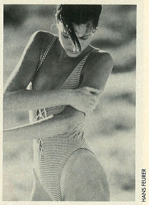 Stephanie  by Hans Feurer, 1986. Hans Feurer, Patti Hansen, Vogue Vintage, Stephanie Seymour, Lauren Hutton, Ballet Dance, Ballet, Vogue, Black And White