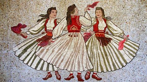 Much of Balkan folk belief centers around protection from the evil eye, with the majority of spells dedicated to banishing or warding.... Mirdita Albania, Albania Clothing, Albanian Costume, Balkan Aesthetic, Balkan Culture, Albanian Art, Albanian Clothes, Cunning Folk, Albanian Traditional