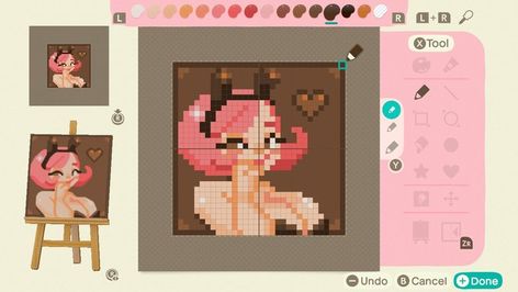 Favorite tweet by @milkykau 32x32 Pixel Art Grid, Acnl Clothes, Clothes Guide, Animal Crossing Pc, Kawaii App, Easy Pixel Art, My Little Monster, Animal Crossing Characters, Pattern Maker