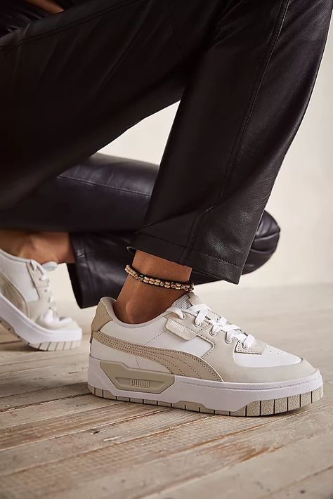 Pastel Sneakers, Shoes High Tops, Dream Sneakers, Outfit Botas, Puma Cali, Pastel Color Palette, Aesthetic Shoes, Puma Sneakers, Sneakers For Women