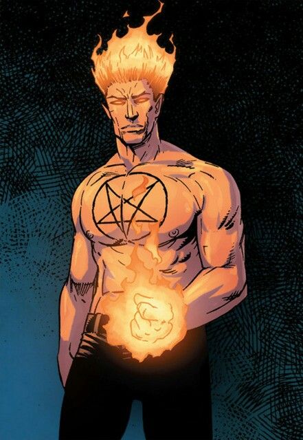 Damon Hellstrom.                                                           Defender, Avenger.                                                              Marvel Comics Daimon Hellstrom, Midnight Son, Mystic Arts, Defenders Marvel, Dc Comics Heroes, Cool Monsters, Marvel Comic Universe, Marvel Comic Character, Man Thing Marvel