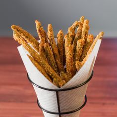 Breaded Green Beans, Green Bean Fries, Beans Baked, Baked Green Beans, Fried Green Beans, Baked Fries, Fries Recipe, Green Bean Recipes, Green Bean