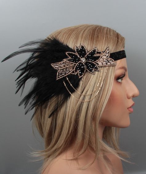 1920s Hair Accessories Diy, Roaring 20s Headpiece Diy, Great Gatsby Headband, Diy Flapper Headpiece, 20s Headpiece Diy, Great Gatsby Headpiece Diy, Flapper Headband Diy, Diy 20s Headband, Gatsby Headpiece Diy