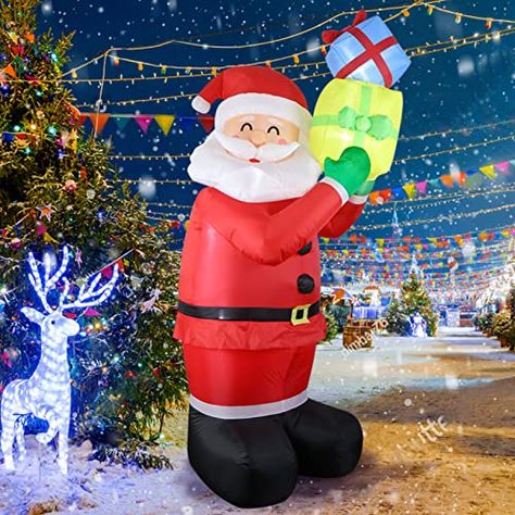 Blow Up Santa, Tractor Decor, Inflatable Christmas Decorations Outdoor, Inflatable Christmas Decorations, Holiday Inflatables, Inflatable Santa, Inflatable Decorations, Halloween Inflatables, Christmas Inflatables