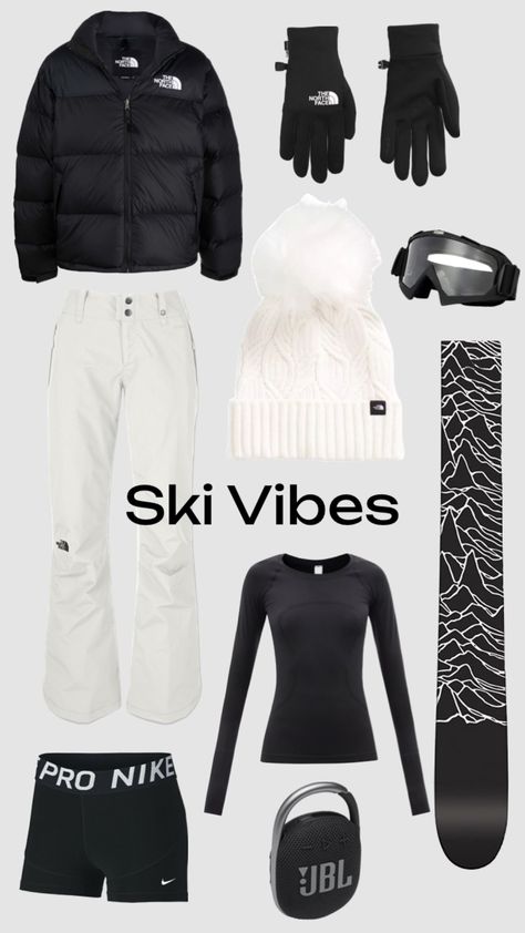 #hittheslopes #skivibes #northface #wintervibes #sports #outfitinspo Skiing Outfit For Women Aesthetic, Cute Snowboard Outfits, Snowboarding Outfit Aesthetic, Cute Snow Outfits For Women, Snowboarding Fits, Ski Outfit Aesthetic, Snowboarding Outfit Women's, Cute Ski Outfits, Ski Outfits For Women