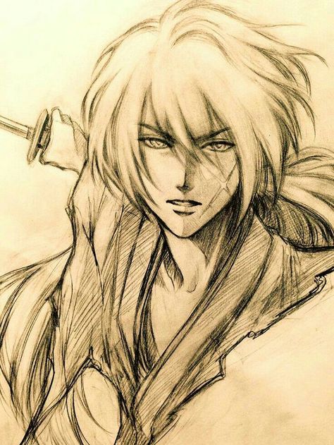 Ss Himura Kenshin Fanart, Kenshin Himura Fanart, Rurouni Kenshin Fanart, Rurouni Kenshin Art, Kenshin Le Vagabond, Kenshin Anime, Himura Kenshin, Rurôni Kenshin, Anime Samurai