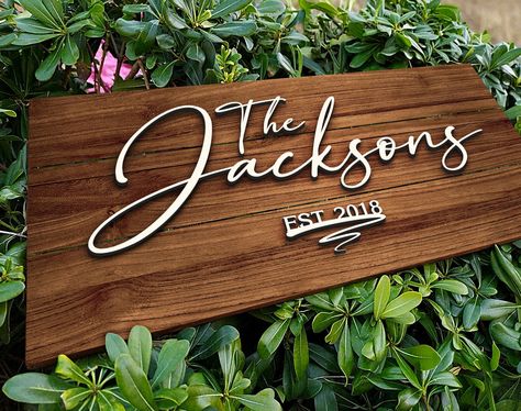 Wooden Name Board For Home, Wooden Name Plates For Home, Wooden Signage, Wooden Logo, Veterans Day Gifts, Raised Letters, Family Name Sign, Cartoon Gift, Pallet Signs