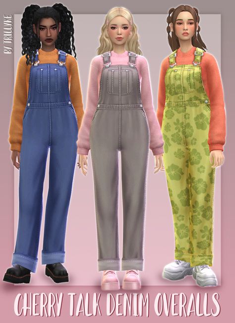 Sims 4 Cc Painter Outfit, Sims 4 Modest Clothes Cc, Sims 4 Cc Overalls, Sims4 Pose, Cc Clothes, Sims 4 Mm Cc, Sims 4 Mm, Sims 4 Toddler, Sims4 Clothes