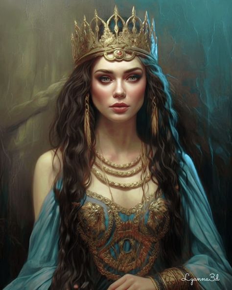 Woman With Crown, Queen Drawing, Fantasy Queen, Victorian Paintings, Writer Inspiration, Royalty Aesthetic, Fantasy Princess, Royal Art, Female Character Inspiration