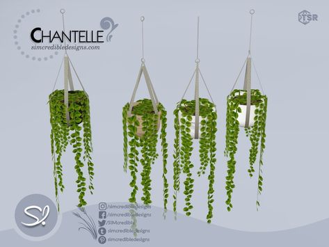 Sims 4 Hanging Plants, Sims 4 Beds, Sims 4 Clutter, Outdoor Sinks, Hanging Vines, Toddler Beds, Goth Decor, Hanging Plant, Electronic Art