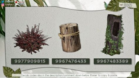 Bloxburg Plants, Plant Decals Bloxburg, Bloxburg Victorian House, Plant Decals, Bloxburg Realistic, Decal Bloxburg, Bloxburg Inspiration, Bloxburg Layout, Roblox Ids