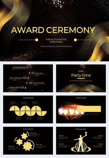 New Year Awards Ceremony PPT Templates#pikbest#powerpoint Gold Powerpoint, Presentation Slides Design, Award Template, Powerpoint Business, Crazy Design, Powerpoint Free, Slides Design, Ceremony Design, Award Ceremony