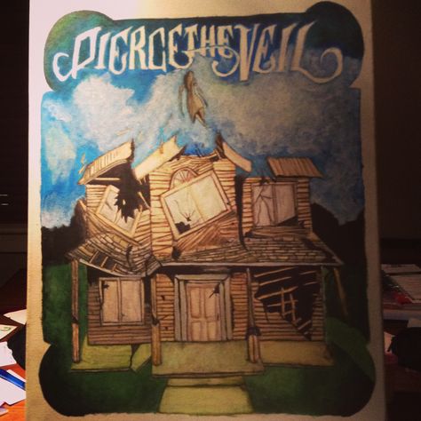 This was a painting I painted as a copy cat from Pierce The Veil's album artwork for Collide With The Sky. No credit is taken for actual picture just the painting I replicated :) Pierce The Veil Painting, Collide With The Sky, Veil Painting, The Sky Painting, Album Artwork, Sky Painting, Pierce The Veil, The Veil, No Credit