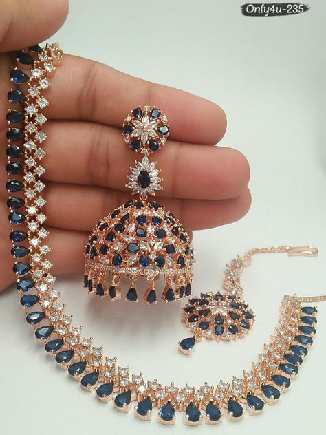 Blue Desi Jewelry, Blue Indian Jewelry Sets, Blue Indian Jewelry, Punjabi Accessories, River Village, Jewellery Traditional, Beautiful Bangles, Simple Jewellery, Indian Wedding Jewelry Sets