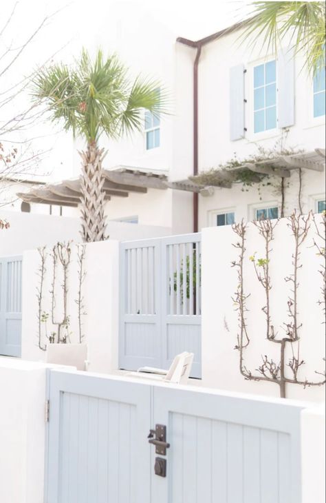 Seaside Florida Architecture, Alys Beach Interior Design, Alys Beach Architecture, Southern Branding, Seaside 30a, 30a Homes, Alys Beach Florida, Side Gate, Small Beach Houses