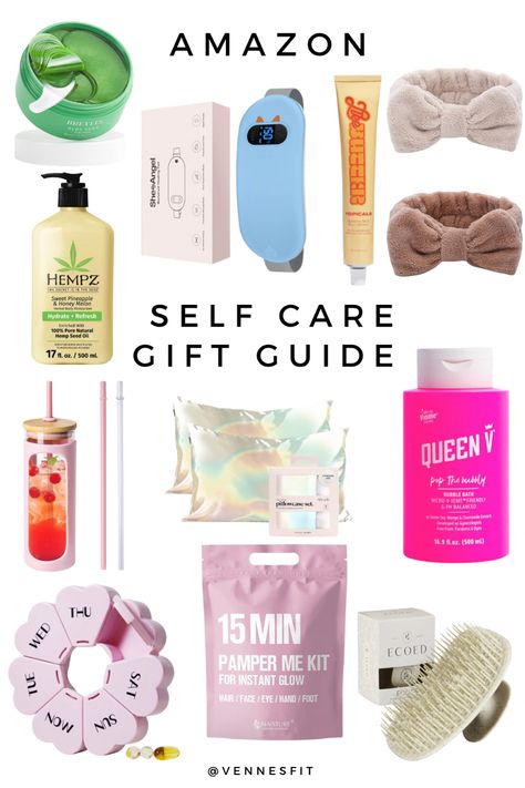 Self care gift guide - all products from amazon. Click the pin to see hiw to buy each item. Follow me at vennesfit ! #amazon #amazondeals #amazonaffiliatelink #amazonmusthaves #gifts #giftideas #giftforher #giftguide #giftsforcoworkers #holidaygiftguide #holiday #selfcare #selfcaretips #selfcareroutine #selfcareideas Women Self Care, Amazon List, Beauty Regimen, Holiday Gift Sets, Hemp Seed Oil, Beauty Lover, Gift Guides, Amazon Gifts, Self Improvement Tips