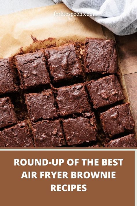 ROUND-UP OF THE BEST AIR FRYER BROWNIE RECIPES Air Fryer Brownie Recipe, Air Fryer Brownies, Asian Pizza, Making Brownies, Air Fryer Cake Recipes, Cake Like Brownies, Espresso Brownies, Toaster Oven Recipes, Brownie Truffles