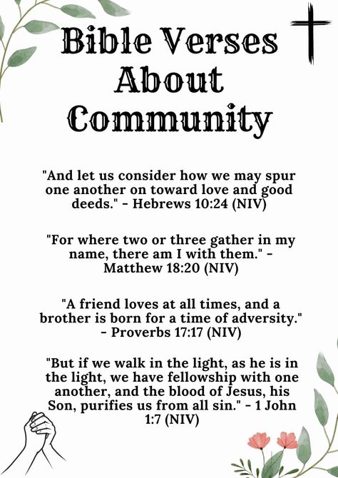 Bible Verses About Community Bible Verses About Anger, Funny Bible Verses, Verses About Joy, Friends Bible Verse, Bible Verses About Forgiveness, Bible Verses About Relationships, Jesus Quotes Inspirational, People Gathering, Family Bible Verses