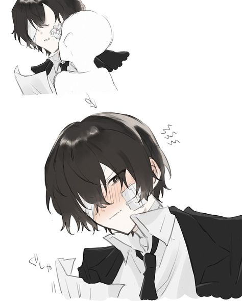 Dazai Osamu Anime, Dazai Bungou Stray Dogs, Dazai Osamu, Digital Art Illustration, Bongou Stray Dogs, Stray Dogs Anime, Manga Pictures, Anime Couples Drawings, Drawing Base