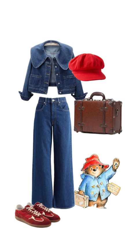 #paddington #halloween #costume Paddington Halloween Costume, Paddington Costume, Paddington Bear Costume, Halloween Duos, Bear Halloween, Pretty Halloween Costumes, Pretty Halloween, Bear Costume, College Halloween