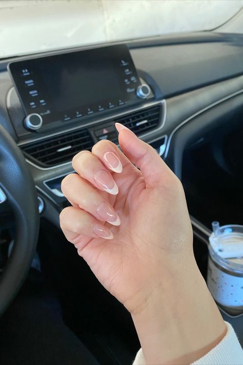 Cream French Tip Nails Cream French Tips Nails, French Tips Nails, Tips Nails, Nail Appointment, Cream Nails, Almond Cream, Tip Nails, Almond Shape, French Tips