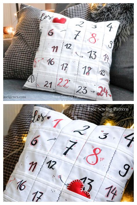 Diy Advent Calendar Sewing Pattern, Fabric Advent Calendar Diy Sewing, Advent Calendar Sewing Pattern, Advent Calendar Sewing, Advent Calendar Free, Fabric Art Diy, Advent Calendar Pattern, Fabric Advent Calendar, Christmas Sewing Projects